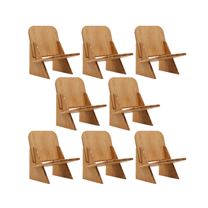 Industrial Style Arm Chair Open Back Wood Dining Room Chair for Dining Room