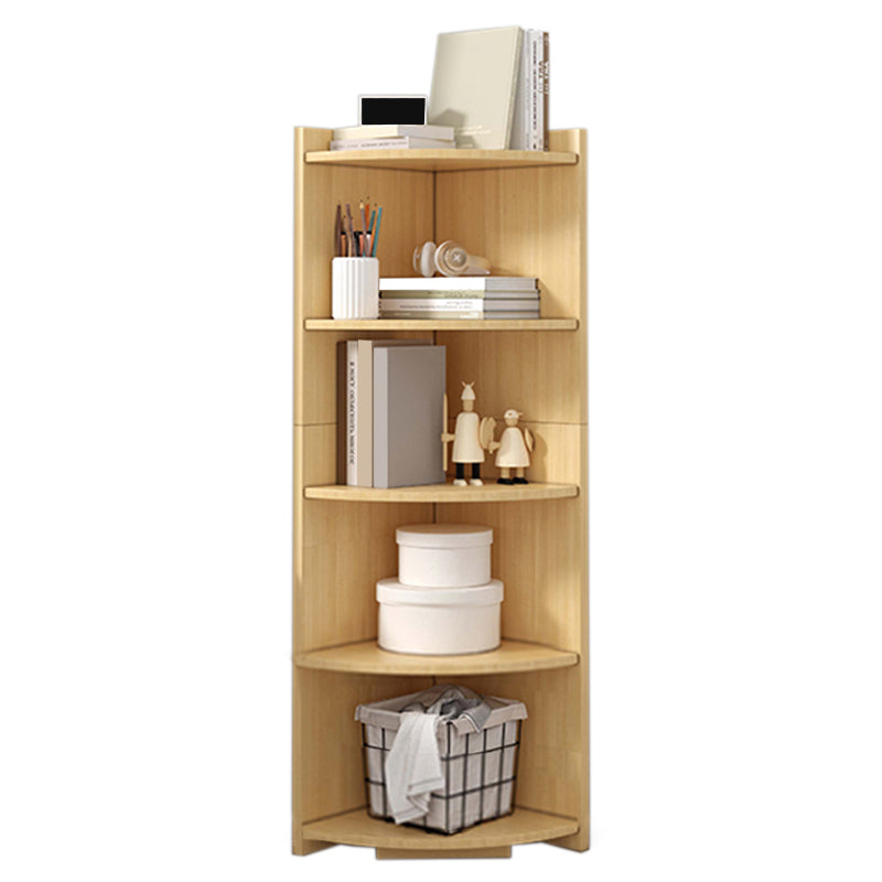 Modern Storage Cabinet Stain Resistant Manufactured Wood Side Cabinet 11.8"L x 11.8"W x 59.1"H Natural Clearhalo 'Cabinets & Chests' 'cabinets_chests' 'furn' 'furn_cabinets_chests' 'Furniture' 'Living Room Furniture' 7469964