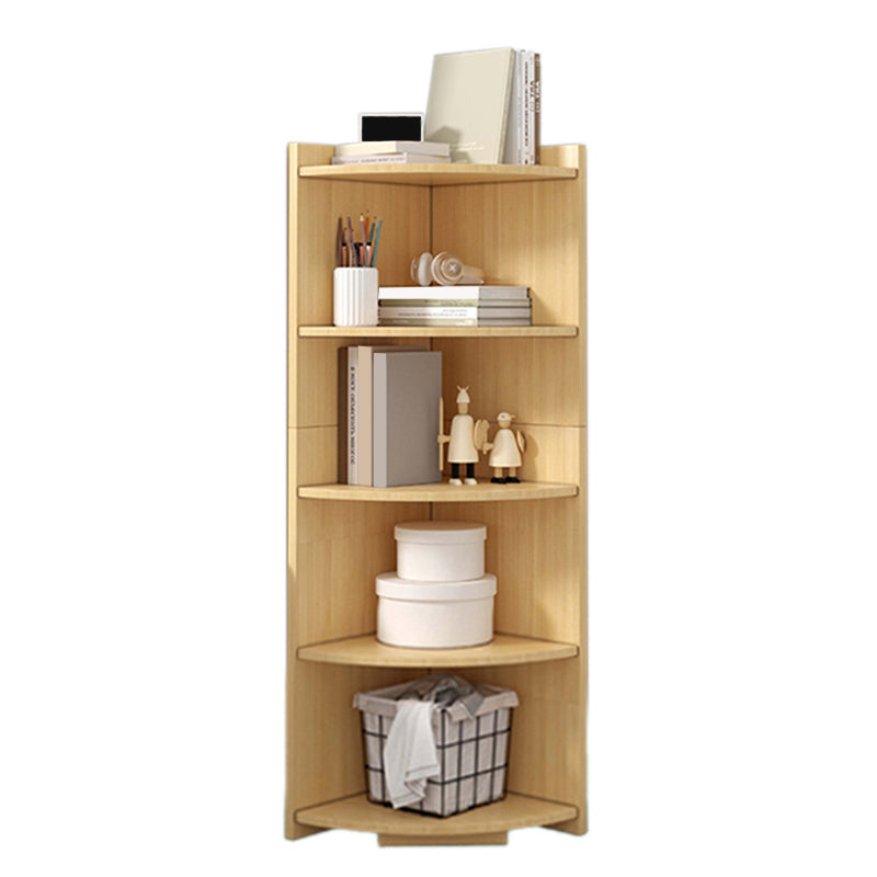 Modern Storage Cabinet Stain Resistant Manufactured Wood Side Cabinet 15.7"L x 15.7"W x 59"H Natural Clearhalo 'Cabinets & Chests' 'cabinets_chests' 'furn' 'furn_cabinets_chests' 'Furniture' 'Living Room Furniture' 7469966