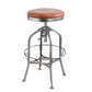 Industrial Metal Legs Bar Stools Indoor Faux Leather Counter Chair Clearhalo 'Bar Furniture' 'Bar Stools' 'bar_stools' 'furn' 'furn_bar_stools' 'Furniture' 'Kitchen & Dining Furniture' 7470157