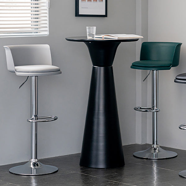 Modern Style Counter Stool Adjustable Height Stool with Footrest