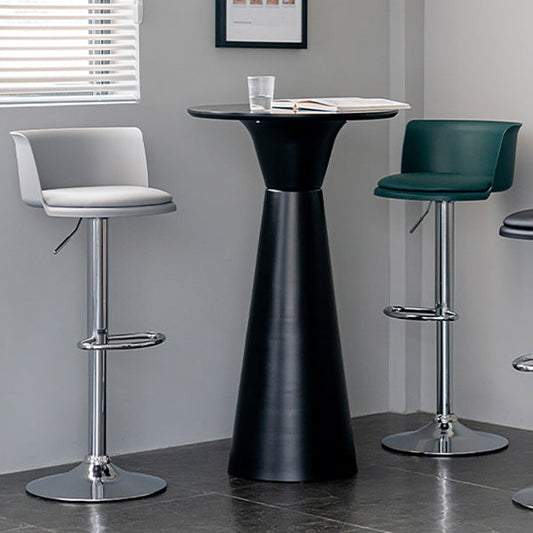 Modern Style Counter Stool Adjustable Height Stool with Footrest
