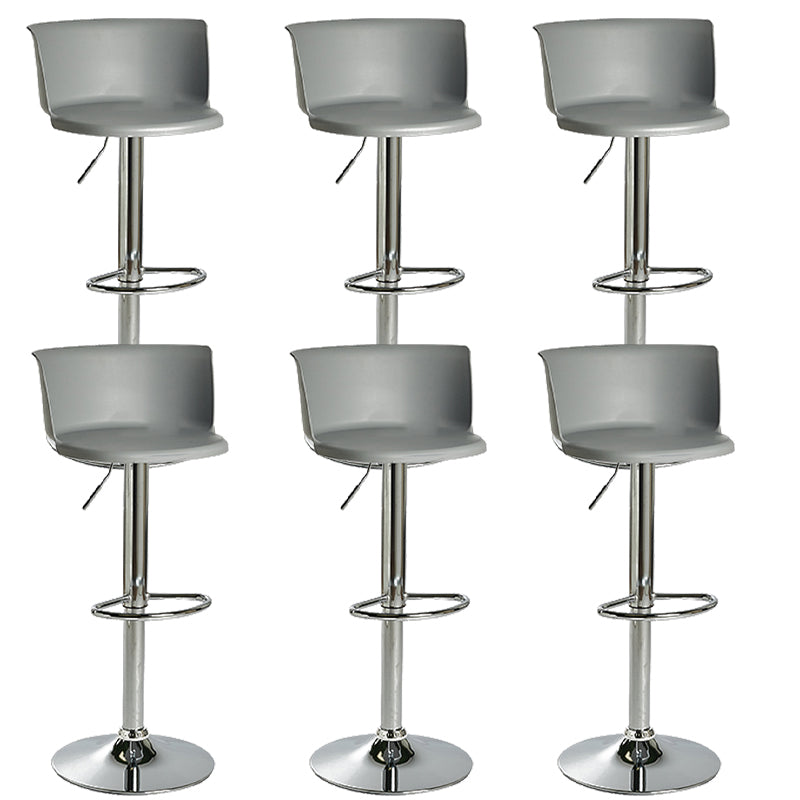 Modern Style Counter Stool Adjustable Height Stool with Footrest