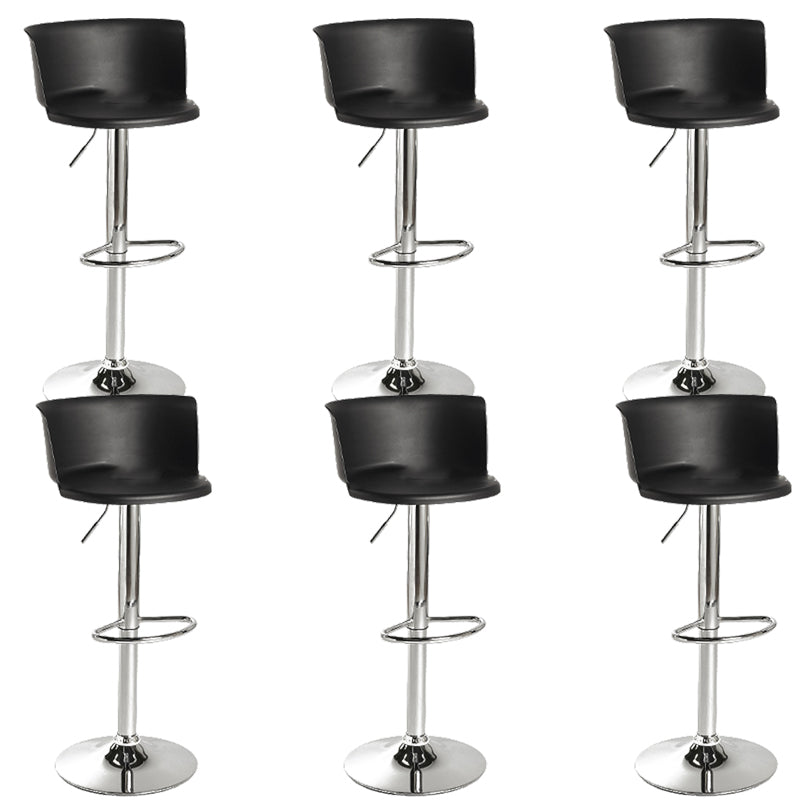 Modern Style Counter Stool Adjustable Height Stool with Footrest