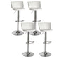 Modern Style Counter Stool Adjustable Height Stool with Footrest