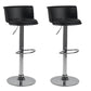 Modern Style Counter Stool Adjustable Height Stool with Footrest