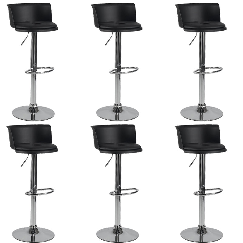 Modern Style Counter Stool Adjustable Height Stool with Footrest