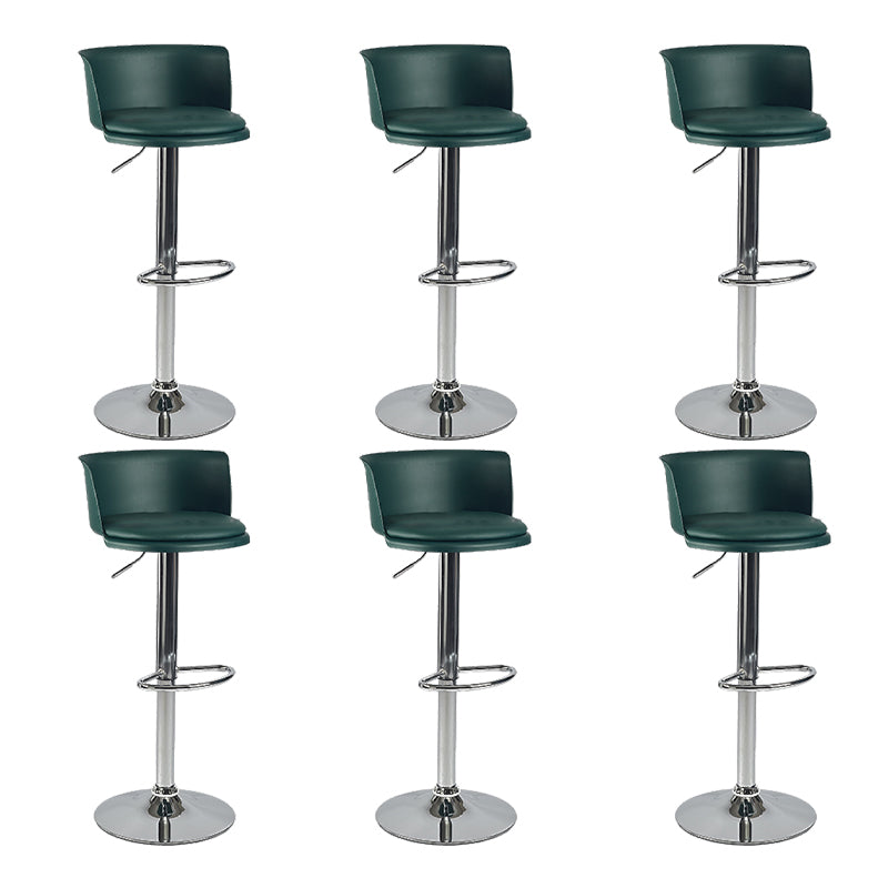 Modern Style Counter Stool Adjustable Height Stool with Footrest