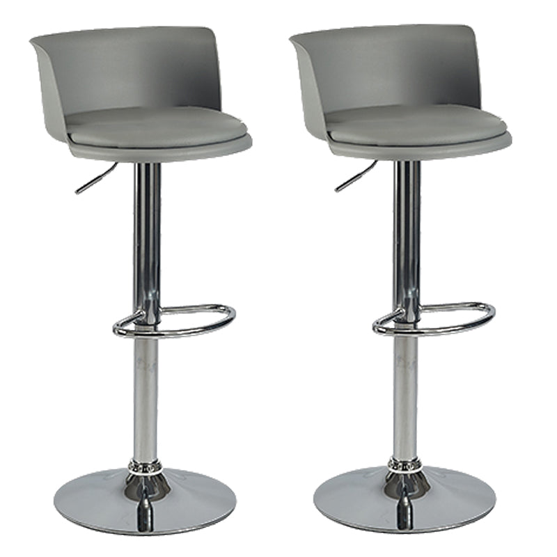 Modern Style Counter Stool Adjustable Height Stool with Footrest