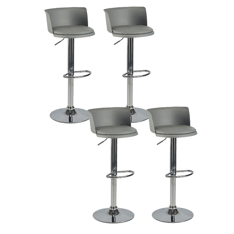 Modern Style Counter Stool Adjustable Height Stool with Footrest