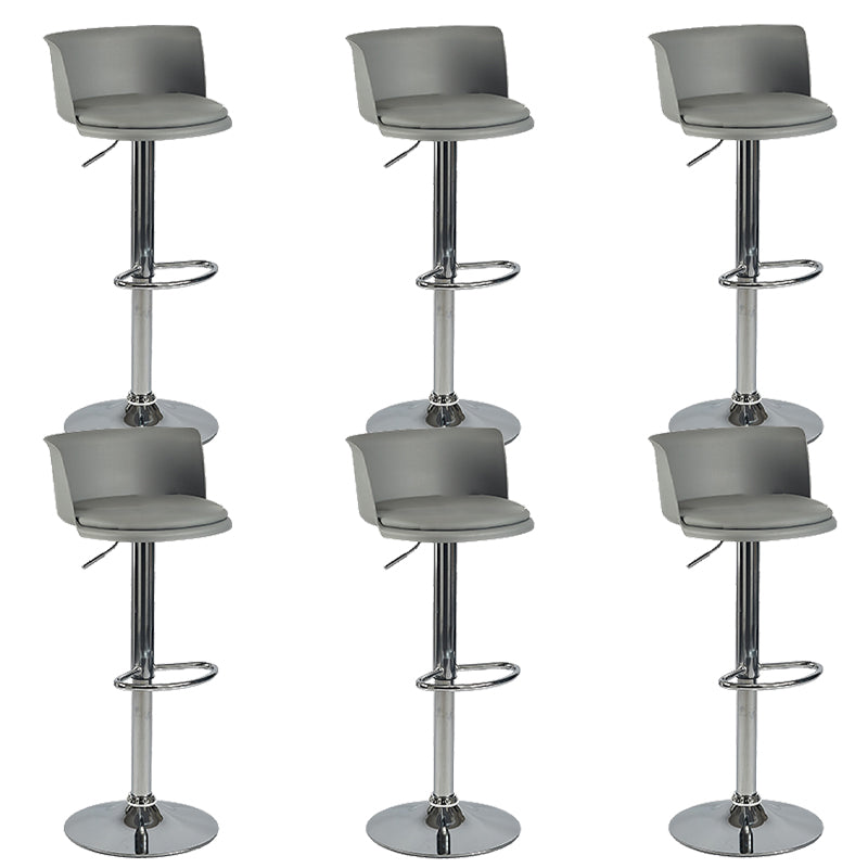 Modern Style Counter Stool Adjustable Height Stool with Footrest