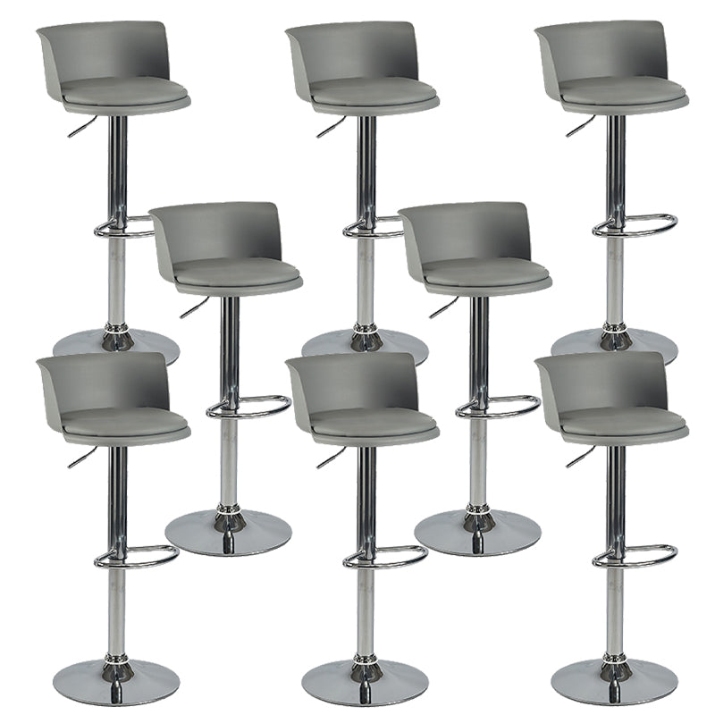 Modern Style Counter Stool Adjustable Height Stool with Footrest