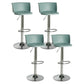 Modern Style Counter Stool Adjustable Height Stool with Footrest