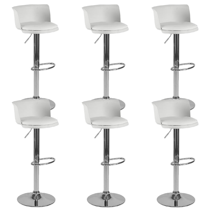 Modern Style Counter Stool Adjustable Height Stool with Footrest