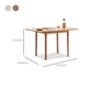 Contemporary Rectangle Dining Table Solid Wood Dining Room Table