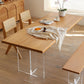 Solid Wood Dinette Table Contemporary Rectangle Dining Room Table