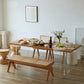 Solid Wood Dinette Table Contemporary Rectangle Dining Room Table