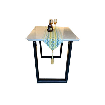 Wood Base Table Rectangle Dining Table for Kitchen Dining Room
