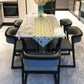 Wood Base Table Rectangle Dining Table for Kitchen Dining Room