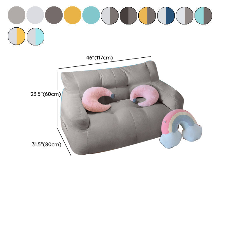 Modern Fabric Loveseat Sofa Rolled Arm Settee for Living Room Clearhalo 'furn' 'furn_sofas' 'Furniture' 'Living Room Furniture' 'Sofa' 'sofas' 7470526