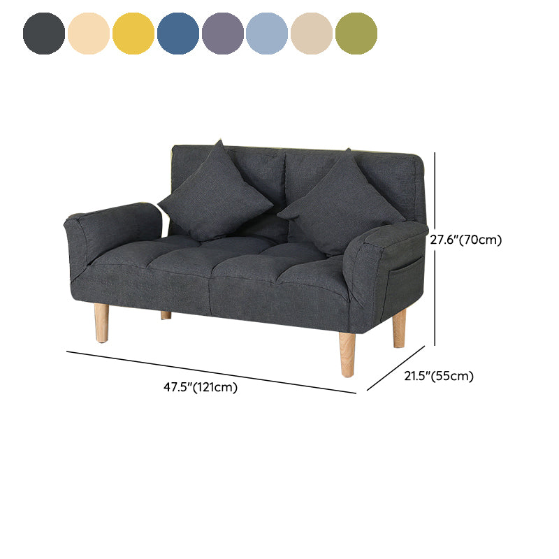 Adjustable Sofa Stationary Square Arm Seating for Living Room Clearhalo 'furn' 'furn_sofas' 'Furniture' 'Living Room Furniture' 'Sofa' 'sofas' 7470558