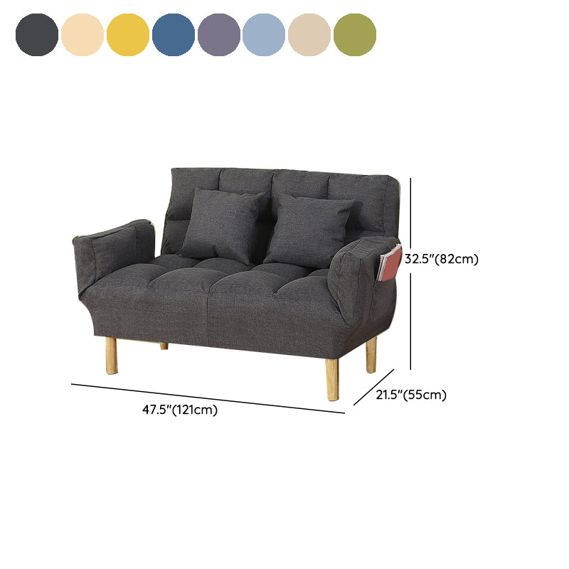 Adjustable Sofa Stationary Square Arm Seating for Living Room Clearhalo 'furn' 'furn_sofas' 'Furniture' 'Living Room Furniture' 'Sofa' 'sofas' 7470560