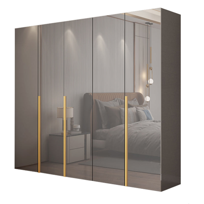 Engineered Wood Wardrobe Closet with Shelves Modern Wardrobe Cabinet for Home Armoire 79"L x 22"W x 79"H Clearhalo 'Armoires & Wardrobes' 'armoires_wardrobes' 'Bedroom Furniture' 'furn' 'furn_armoires_wardrobes' 'Furniture' 7471242