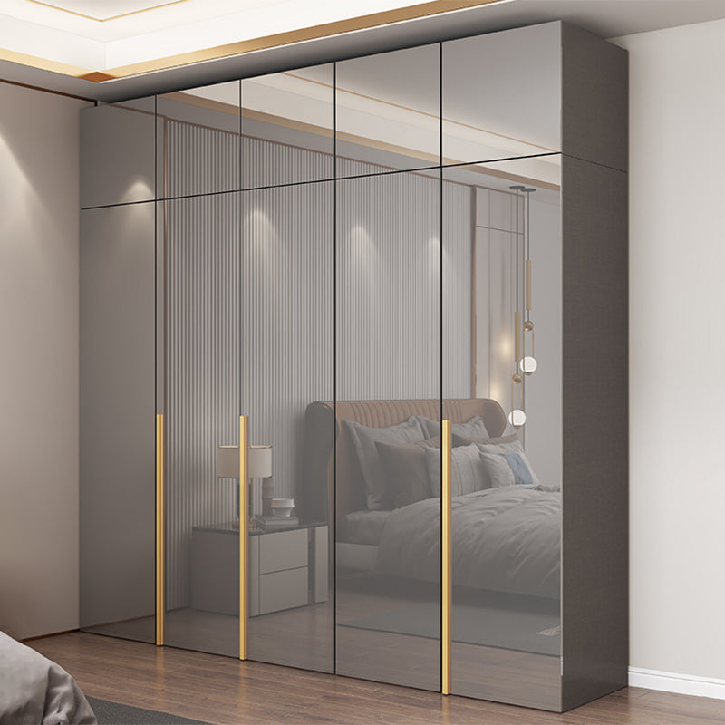 Engineered Wood Wardrobe Closet with Shelves Modern Wardrobe Cabinet for Home Clearhalo 'Armoires & Wardrobes' 'armoires_wardrobes' 'Bedroom Furniture' 'furn' 'furn_armoires_wardrobes' 'Furniture' 7471243