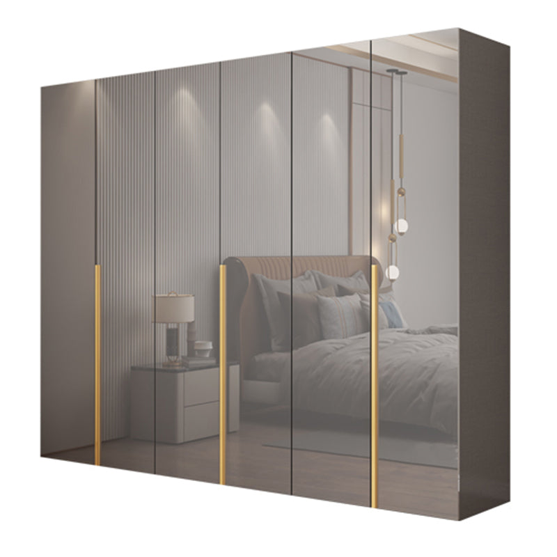 Engineered Wood Wardrobe Closet with Shelves Modern Wardrobe Cabinet for Home Armoire 94"L x 22"W x 79"H Clearhalo 'Armoires & Wardrobes' 'armoires_wardrobes' 'Bedroom Furniture' 'furn' 'furn_armoires_wardrobes' 'Furniture' 7471244