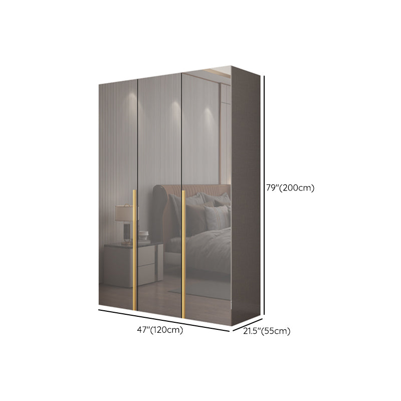 Engineered Wood Wardrobe Closet with Shelves Modern Wardrobe Cabinet for Home Clearhalo 'Armoires & Wardrobes' 'armoires_wardrobes' 'Bedroom Furniture' 'furn' 'furn_armoires_wardrobes' 'Furniture' 7471258