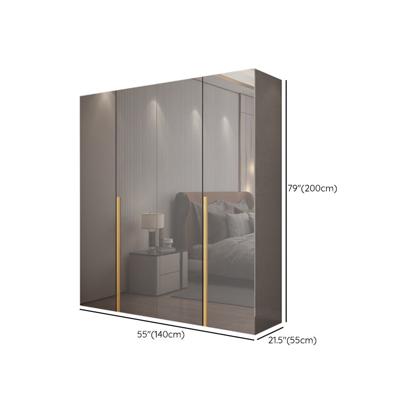 Engineered Wood Wardrobe Closet with Shelves Modern Wardrobe Cabinet for Home Clearhalo 'Armoires & Wardrobes' 'armoires_wardrobes' 'Bedroom Furniture' 'furn' 'furn_armoires_wardrobes' 'Furniture' 7471259