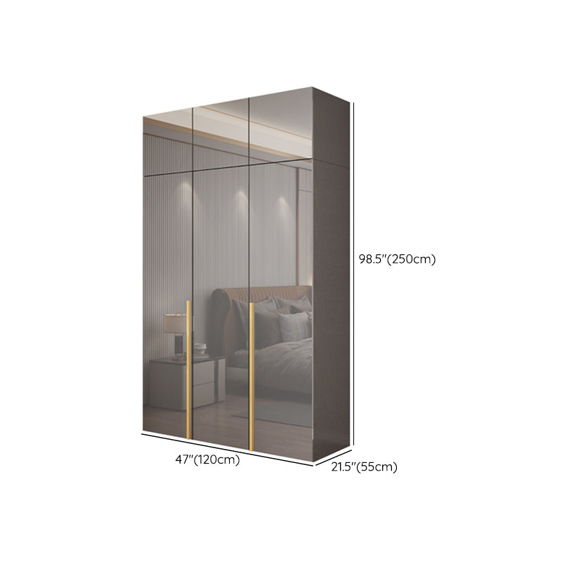 Engineered Wood Wardrobe Closet with Shelves Modern Wardrobe Cabinet for Home Clearhalo 'Armoires & Wardrobes' 'armoires_wardrobes' 'Bedroom Furniture' 'furn' 'furn_armoires_wardrobes' 'Furniture' 7471266