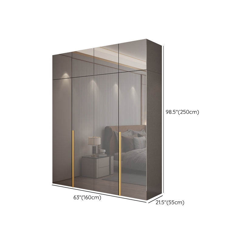 Engineered Wood Wardrobe Closet with Shelves Modern Wardrobe Cabinet for Home Clearhalo 'Armoires & Wardrobes' 'armoires_wardrobes' 'Bedroom Furniture' 'furn' 'furn_armoires_wardrobes' 'Furniture' 7471268