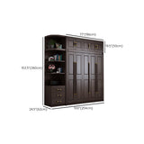 Armadio tradizionale armadio del guardaroba in stile marrone armadio.