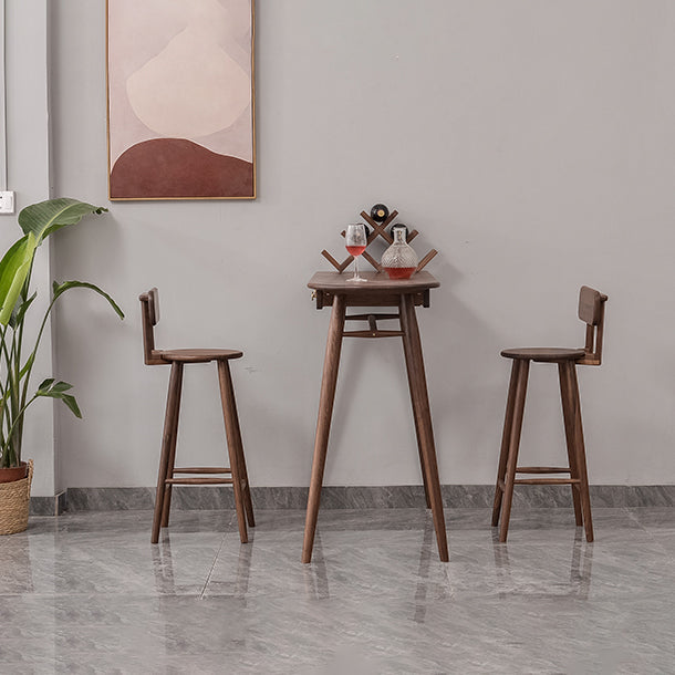 Mesa de comedor de bar contemporánea, mesa de bar rectangular de madera para cocina