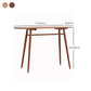 Mesa de comedor de bar contemporánea, mesa de bar rectangular de madera para cocina