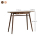 Mesa de comedor de bar contemporánea, mesa de bar rectangular de madera para cocina