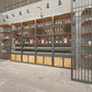 Modern Wine Bottle & Glass Rack Metal Floor Wine Rack Kitchen