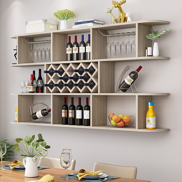 Modern Hanging Wine Bottle Holder Wooden Kitchen Wine Rack Bottle Clearhalo 'furn' 'furn_wine_racks' 'Furniture' 'Kitchen & Dining Furniture' 'Wine Racks' 'wine_racks' 7471458