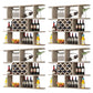 Modern Hanging Wine Bottle Holder Wooden Kitchen Wine Rack Bottle 47"L x 9"W x 40.5"H Natural 4 Piece Set Clearhalo 'furn' 'furn_wine_racks' 'Furniture' 'Kitchen & Dining Furniture' 'Wine Racks' 'wine_racks' 7471471
