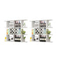 Modern Hanging Wine Bottle Holder Wooden Kitchen Wine Rack Bottle 47"L x 9"W x 40.5"H White 2 Piece Set Clearhalo 'furn' 'furn_wine_racks' 'Furniture' 'Kitchen & Dining Furniture' 'Wine Racks' 'wine_racks' 7471476
