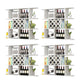Modern Hanging Wine Bottle Holder Wooden Kitchen Wine Rack Bottle 47"L x 9"W x 40.5"H White 4 Piece Set Clearhalo 'furn' 'furn_wine_racks' 'Furniture' 'Kitchen & Dining Furniture' 'Wine Racks' 'wine_racks' 7471477