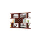 Modern Hanging Wine Bottle Holder Wooden Kitchen Wine Rack Bottle 63"L x 9.1"W x 40.6"H Brown 1 Piece Clearhalo 'furn' 'furn_wine_racks' 'Furniture' 'Kitchen & Dining Furniture' 'Wine Racks' 'wine_racks' 7471478