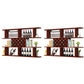 Modern Hanging Wine Bottle Holder Wooden Kitchen Wine Rack Bottle 63"L x 9.1"W x 40.6"H Brown 2 Piece Set Clearhalo 'furn' 'furn_wine_racks' 'Furniture' 'Kitchen & Dining Furniture' 'Wine Racks' 'wine_racks' 7471479