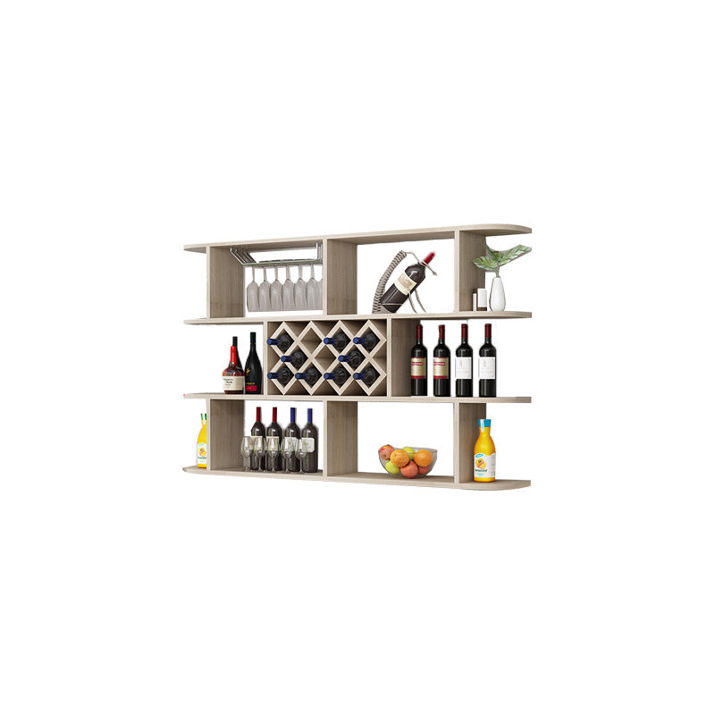 Modern Hanging Wine Bottle Holder Wooden Kitchen Wine Rack Bottle 63"L x 9.1"W x 40.6"H Natural 1 Piece Clearhalo 'furn' 'furn_wine_racks' 'Furniture' 'Kitchen & Dining Furniture' 'Wine Racks' 'wine_racks' 7471484
