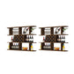 Modern Hanging Wine Bottle Holder Wooden Kitchen Wine Rack Bottle 55.1"L x 9.1"W x 40.6"H Nut-Brown 2 Piece Set Clearhalo 'furn' 'furn_wine_racks' 'Furniture' 'Kitchen & Dining Furniture' 'Wine Racks' 'wine_racks' 7471497