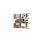 Modern Hanging Wine Bottle Holder Wooden Kitchen Wine Rack Bottle 55.1"L x 9.1"W x 40.6"H Natural 1 Piece Clearhalo 'furn' 'furn_wine_racks' 'Furniture' 'Kitchen & Dining Furniture' 'Wine Racks' 'wine_racks' 7471499