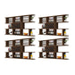 Modern Hanging Wine Bottle Holder Wooden Kitchen Wine Rack Bottle 71"L x 9"W x 41"H Nut-Brown 4 Piece Set Clearhalo 'furn' 'furn_wine_racks' 'Furniture' 'Kitchen & Dining Furniture' 'Wine Racks' 'wine_racks' 7471516