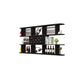 Modern Hanging Wine Bottle Holder Wooden Kitchen Wine Rack Bottle 71"L x 9"W x 41"H Black 1 Piece Clearhalo 'furn' 'furn_wine_racks' 'Furniture' 'Kitchen & Dining Furniture' 'Wine Racks' 'wine_racks' 7471520