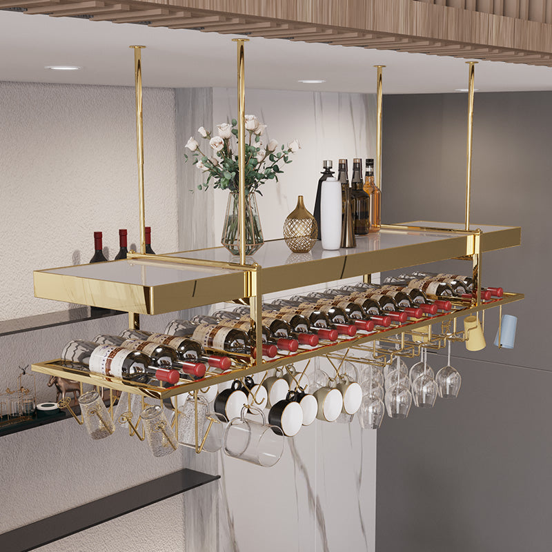 Modern Hanging Wine Rack Bottle Metal Kitchen Wine Bottle Holder Clearhalo 'furn' 'furn_wine_racks' 'Furniture' 'Kitchen & Dining Furniture' 'Wine Racks' 'wine_racks' 7471537